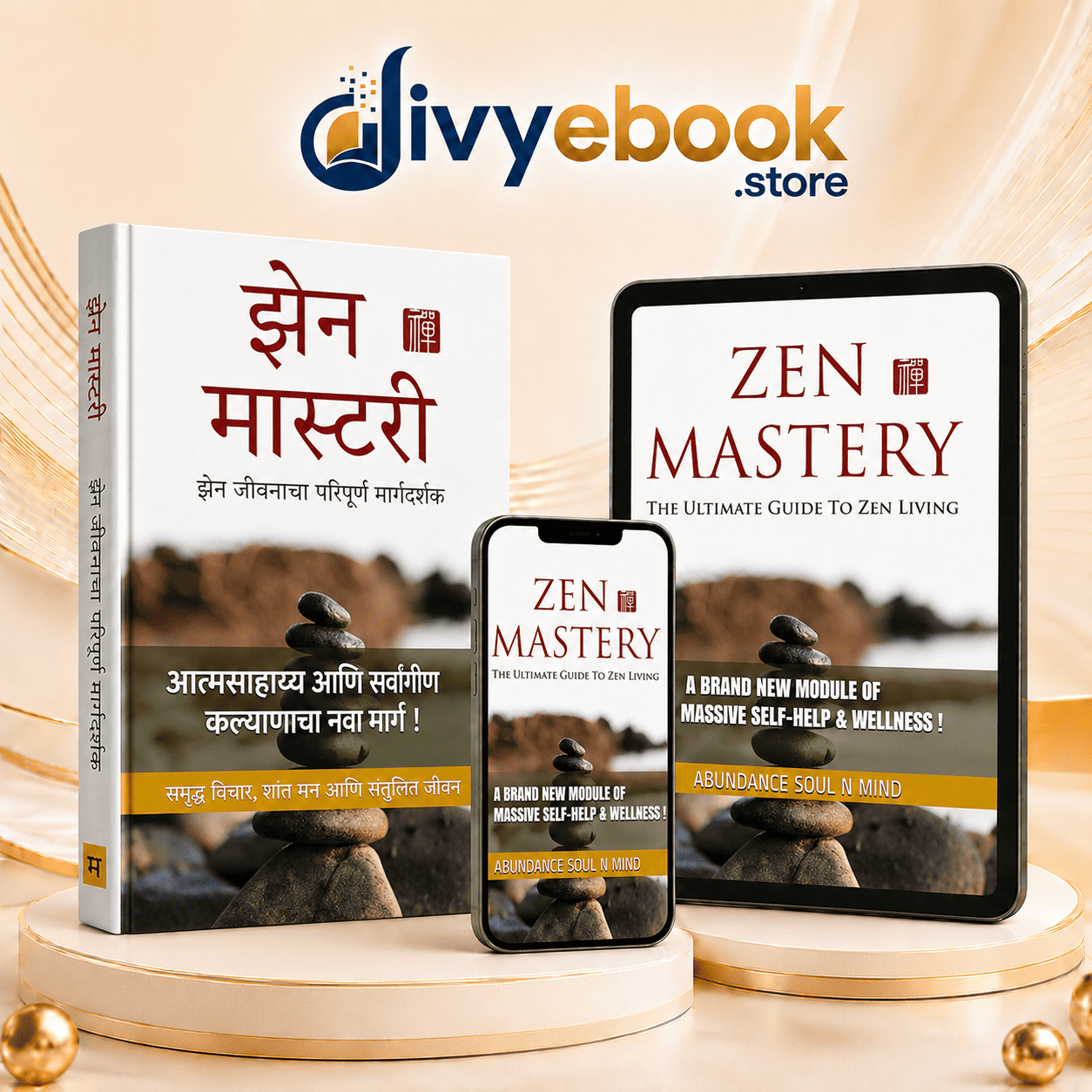 Zen Mastery मराठी ई-बुक कव्हर